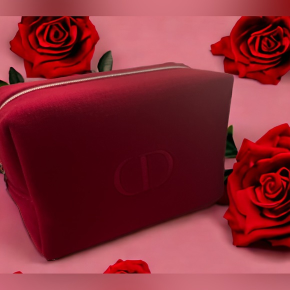 Dior red cosmetic cases x 2 with 2 boxes and large box! NWT! - Picture 5 of 6